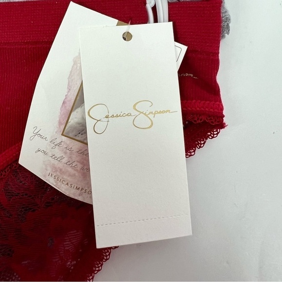 Jessica Simpson Women’s Pantie Small Pkg/5 Ultra Flirty Bikini Fit Multi Colors - Picture 6 of 9